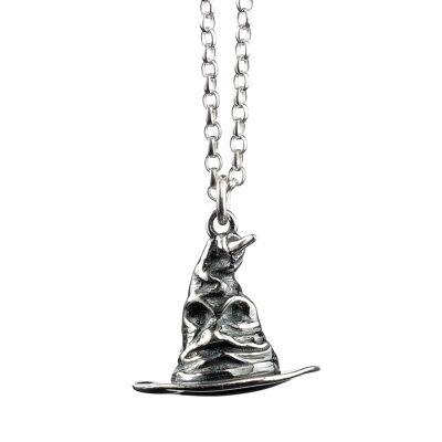 Harry Potter Halskette mit sprechendem Hut aus Sterlingsilber