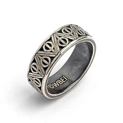 Harry Potter Sterling Silber Heiligtümer des Todes Ring - Medium (Größe M)