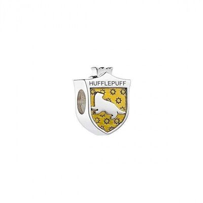 Perla distanziatrice dello scudo della casa di Tassorosso in argento sterling di Harry Potter
