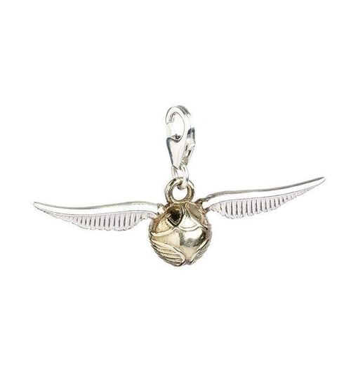 Harry Potter Sterling Silver Golden Snitch Clip on Charm