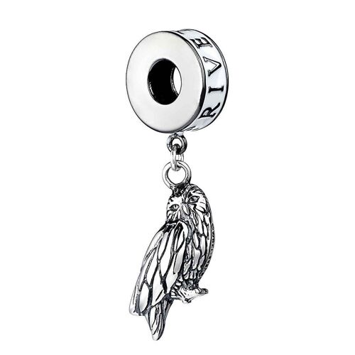 Harry Potter Sterling Silver Hedwig Owl & Privet Drive Slider Charm