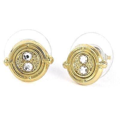 Boucles d'Oreilles Tige Retourneur de Temps Fixe Harry Potter