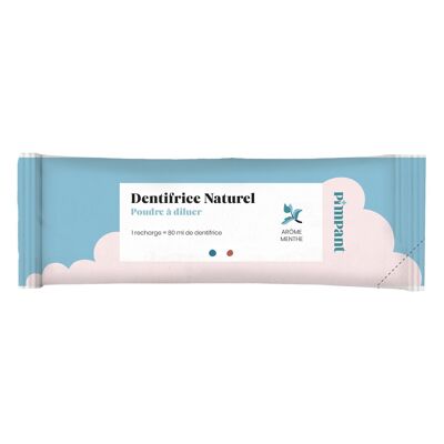 Mint toothpaste powder to dilute 8 gr