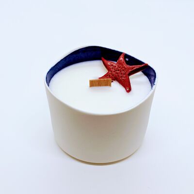 Marine candle in porcelain