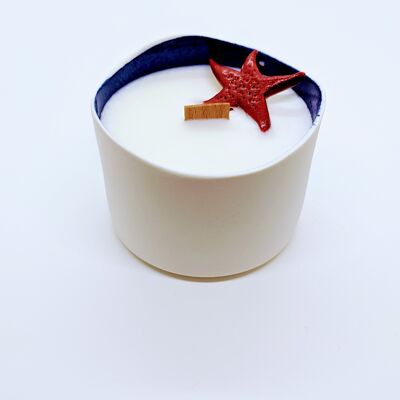 Marine candle in porcelain