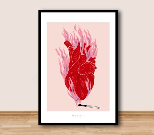 Affiche A4  - Faire chaud au coeur