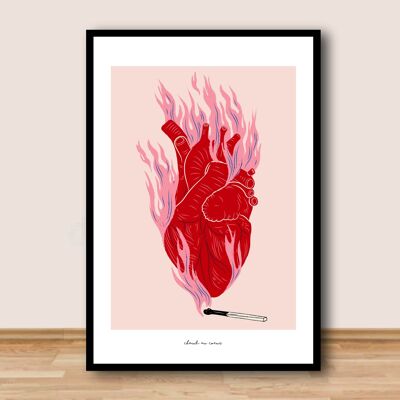 Poster A4 - Rendi caldo il tuo cuore