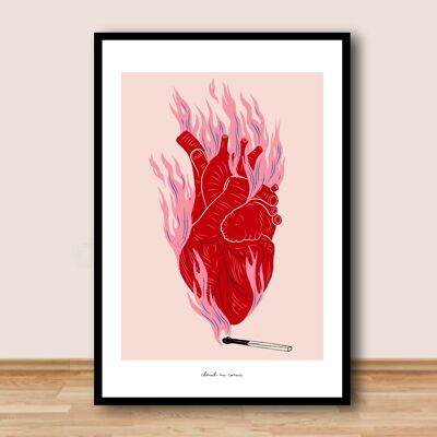 Affiche A3  - Faire chaud au coeur