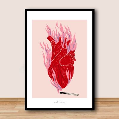 Poster A3 - Rendi il tuo cuore caldo