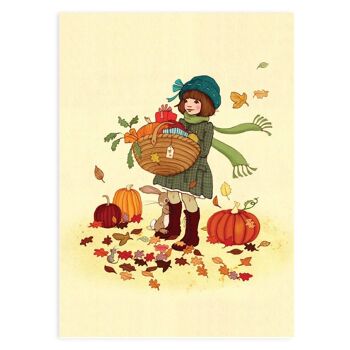 Feuilles d'automne Carte postale