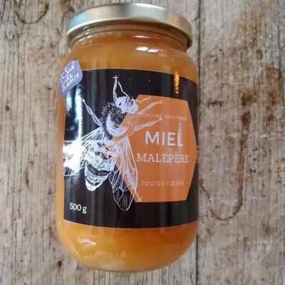 FLOWER HONEY LABEL SOUTH OF FRANCE OCCITANIA 500g