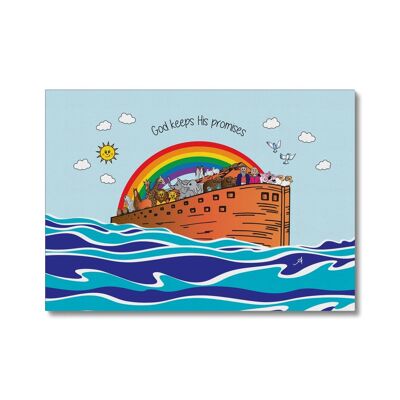 Noah's Ark Amanya Design Canvas 20"x16"
