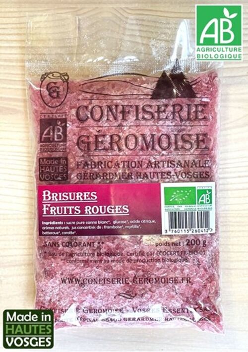 Sachet Brisures Fruits rouges - 200 g