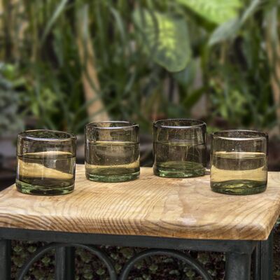 Verres soufflés à la bouche set de 4 smoke 350ml