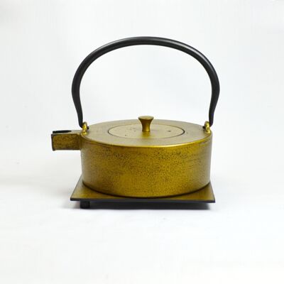 Heii Na cast iron teapot 0.8l gold with saucer