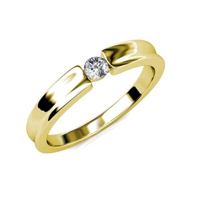 Simplicity Ring - Gold und Kristall
