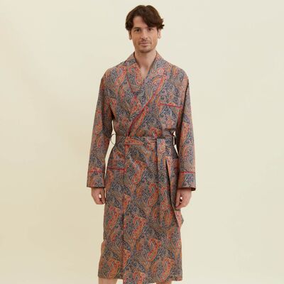 Men's Fine Cotton Dressing Gown Made with Liberty Fabric - Hugo