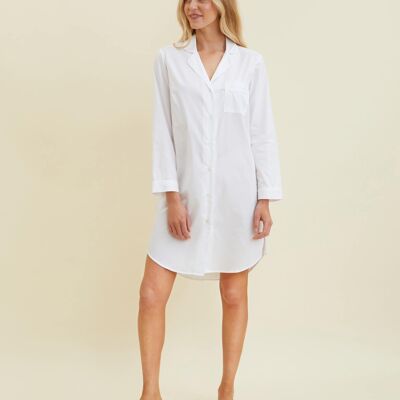Women's Jacquard Nightshirt - White