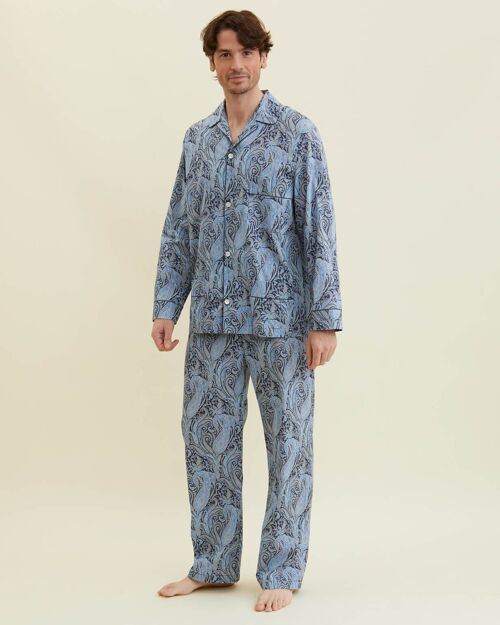 Men's Fine Cotton Pyjamas Made with Liberty Fabric - Jake