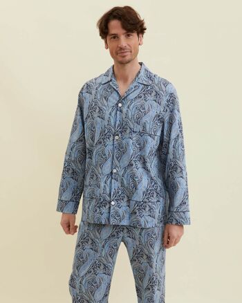 Pyjama en coton fin pour homme en tissu Liberty - Jake 4