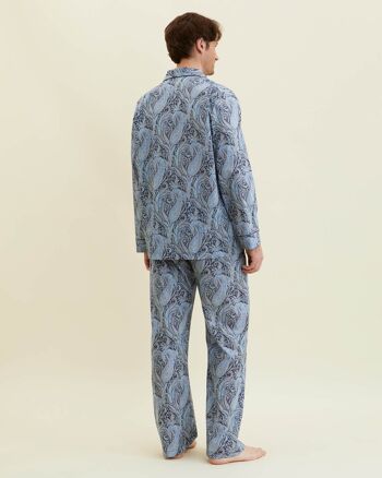 Pyjama en coton fin pour homme en tissu Liberty - Jake 5