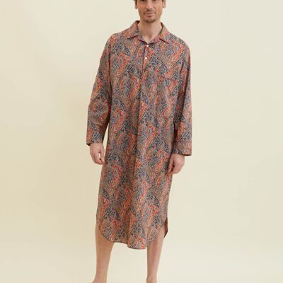 Men's Fine Cotton Nightshirt Made with Liberty Fabric - Hugo