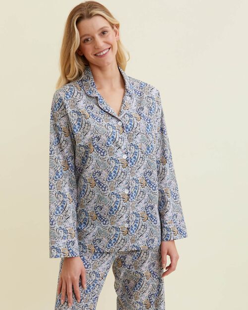 Women's Fine Cotton Pyjamas Made with Liberty Fabric - Louise