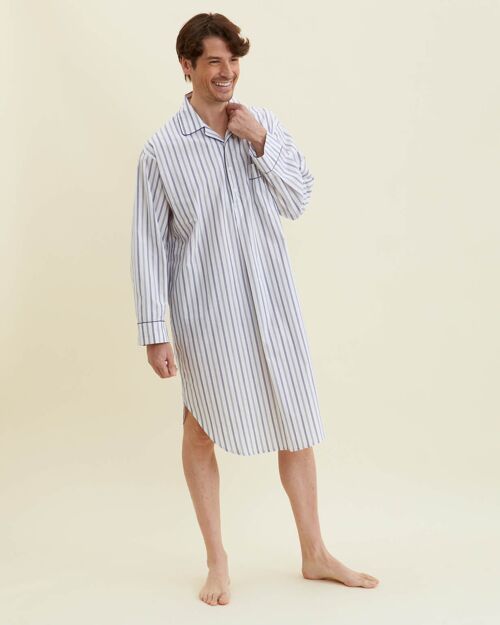Men's Classic Cotton Nightshirt - A284