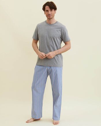 Pantalon de Pyjama Classique en Coton pour Homme - A285 1