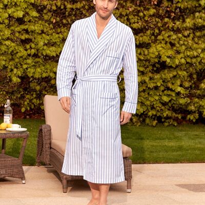Men's Two-Fold Cotton Dressing Gown - TF42