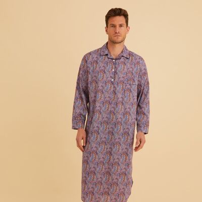 Men's Fine Cotton Nightshirt Made with Liberty Fabric - George