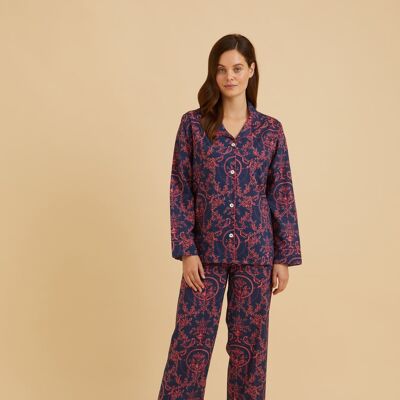 Women's Fine Cotton Pyjamas Made with Liberty Fabric - Marie