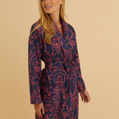 Women's Fine Cotton Dressing Gown Made with Liberty Fabric - Marie