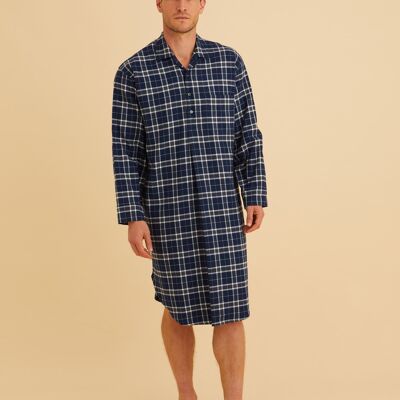 Men's Brushed Cotton Nightshirt - Shepton