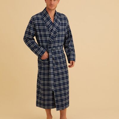 Men's Brushed Cotton Dressing Gown - Shepton