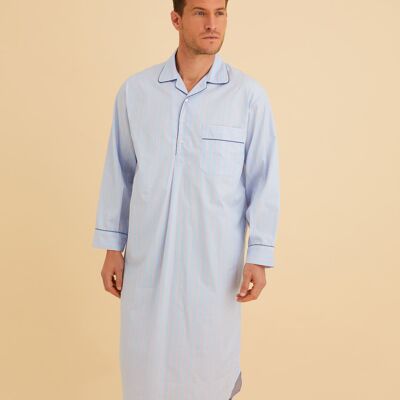 Men's Two-Fold Cotton Nightshirt - TF37