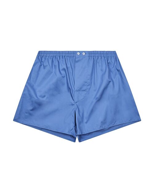 Men's Classic Cotton Boxer Shorts - Mid Blue