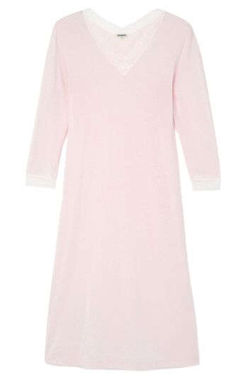 Chemise de Nuit Femme Jersey Ella - Rose Pâle 6