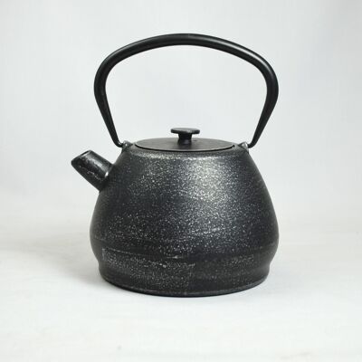 Yakan cast iron teapot 1.5l silver black