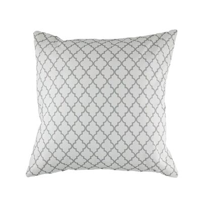 Funda de Almohada Marrakech Pequeña BlancoGris