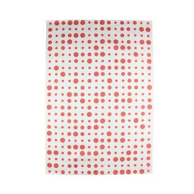 Kitchen Towel Dots Red