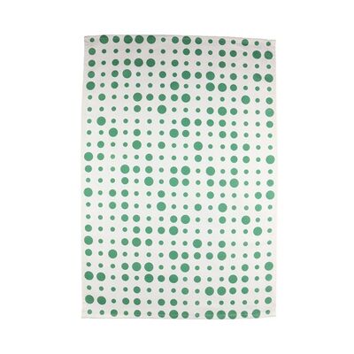 Kitchen Towel Dots Green