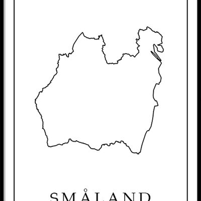 Poster Småland - 30x40