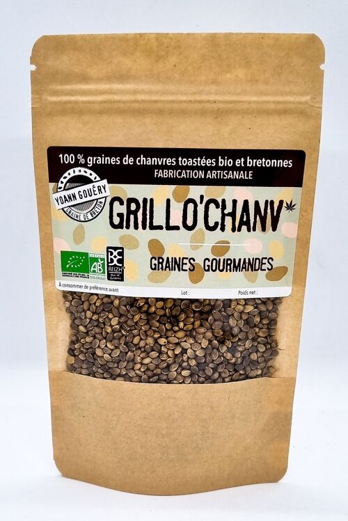 Graines Chanvre torréfiées "Grillo'Chanv" 100 g AB