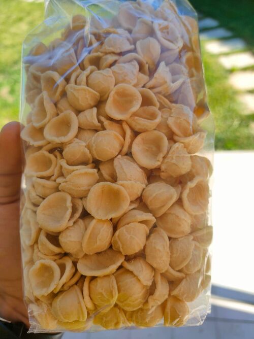 Orecchiette (Artisan pasta with own production wheat without glyphosate in Rocchetta S.A. PUGLIA) - Standard package 500 g