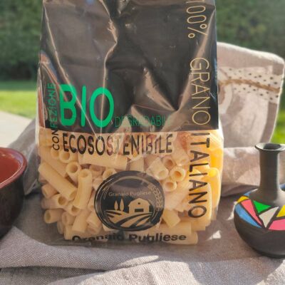 Maccheroncini (Artisan pasta with own production wheat without glyphosate in Rocchetta S.A. PUGLIA) - Biodegradable Packaging