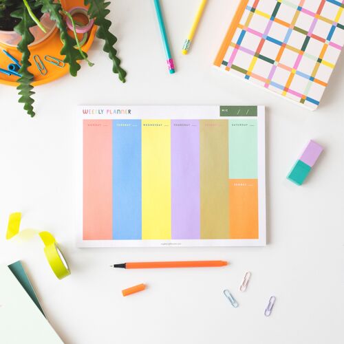 Rainbow Weekly Planner