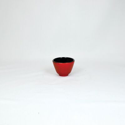 Iron cup Arare small, fireplace red