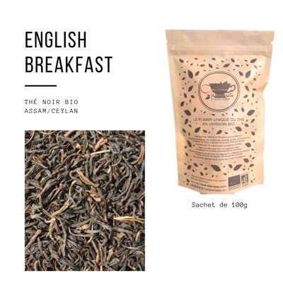 Thé noir bio "English breakfast" vrac 100gr / 250gr / 500gr