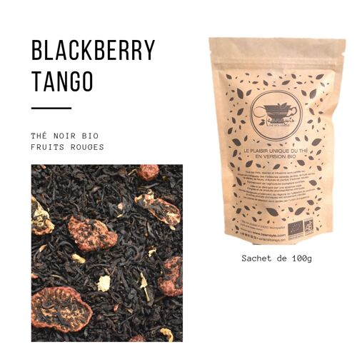 Thé noir bio " Blackberry tango" fruits rouges vrac 100gr / 250gr / 500gr